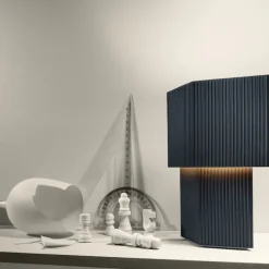 Romb Mini Rechargeable table lamp Blue stone