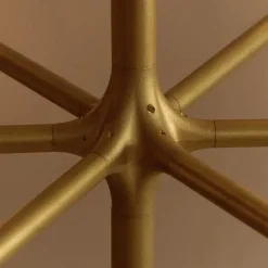 Root three-tier large chandelier solid brass