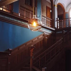 Rosdala taklampa mässing/klart glas