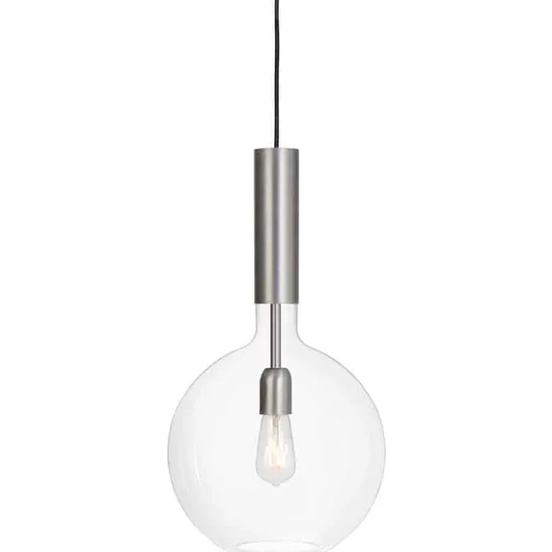 Rosdala taklampa råjärn/klart glas