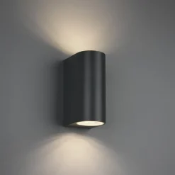 Roya 2 rund vägglampa antracit IP44