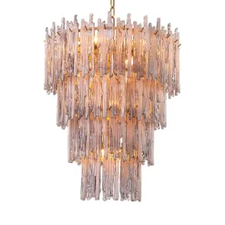 Saint Roch S Chandelier taklampa rökfärgat glas/borstad mässing