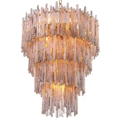 Saint Roch S Chandelier taklampa rökfärgat glas/borstad mässing