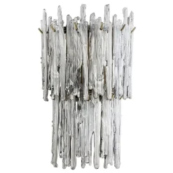 Saint Roch Vägglampa Borstad mässing/rökfärgat glas
