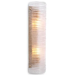 Sanchez Vägglampa Antik mässing/glas