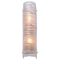 Sanchez Vägglampa Antik mässing/glas