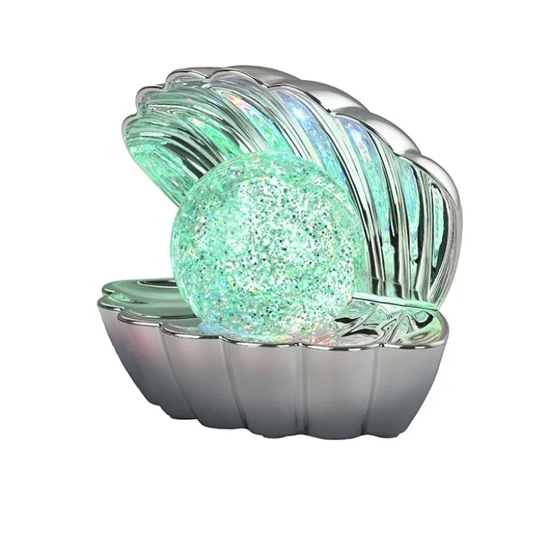 Shelly bordslampa krom RGB laddbar