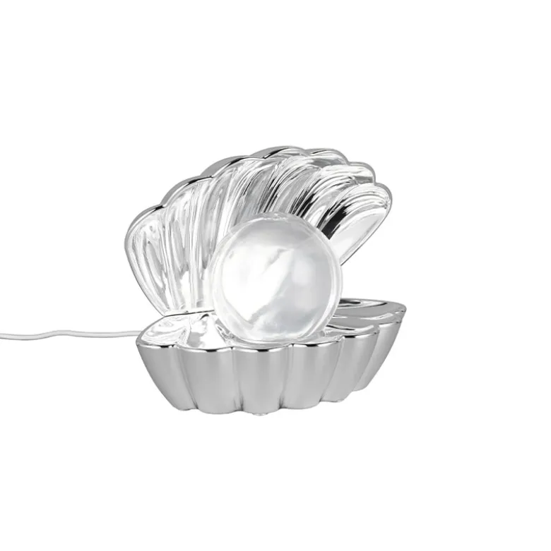 Shelly bordslampa krom RGB laddbar