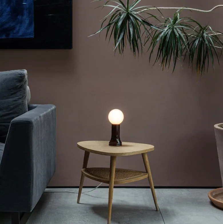 Shore bordslampa bottle brown