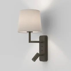 Side by Side vägglampa brons
