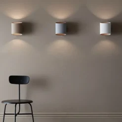 Sinne Vägglampa Vitstruktur/silver
