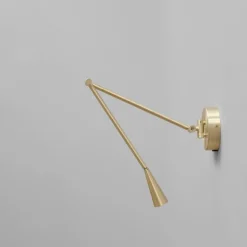 Snake vägglampa brass