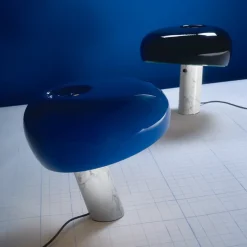 Snoopy bordslampa navy blue