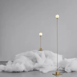 Snowball bordslampa mässing