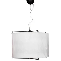 Softy taklampa Ø60cm matt svart/vit