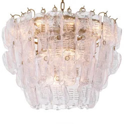 Solange Chandelier taklampa Antik mässing/klart glas