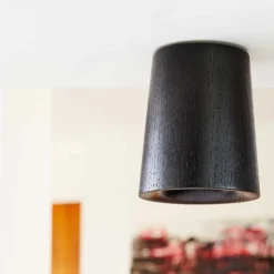 Solid cone plafond svart