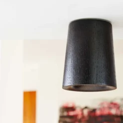Solid cone plafond svart