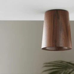 Solid cone plafond valnöt