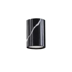 Solid cylinder plafond svart Marquina marmor