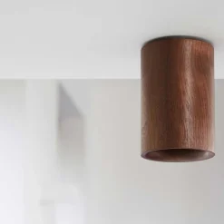 Solid cylinder plafond valnöt