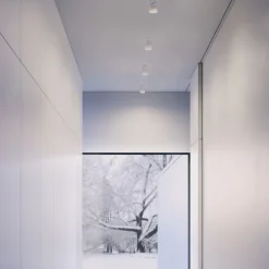Solid cylinder plafond vit carrara marmor