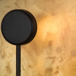 Sol XL vägglampa råmässing/svart