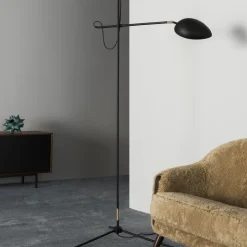Spoon golvlampa svart