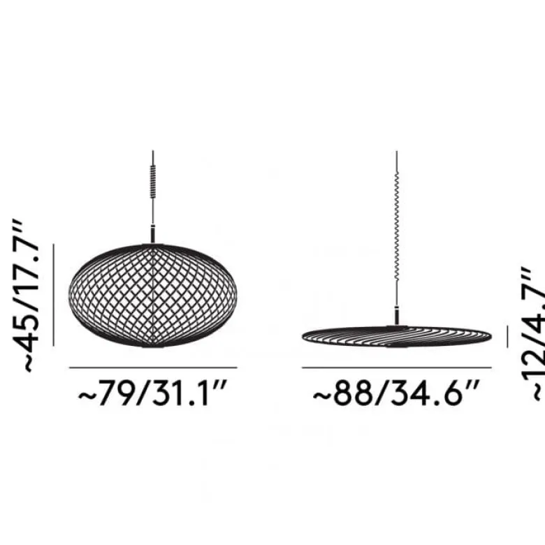 Spring Taklampa Brass Medium