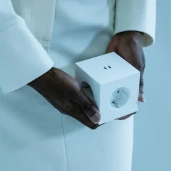 Square 2 grenuttag dual USB-C 30W Martinelli Luce Edition opal white
