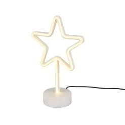 Star bordslampa vit/gul