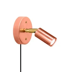 Starlight 1 vägglampa med kabel rå koppar