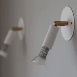 Star 1 platta tak-/vägglampa fast installation vit strukturlack