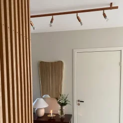 Star 6 tak-vägglampa rå koppar