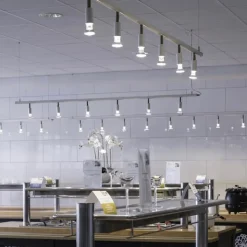 Star 6 tak-vägglampa svart strukturlack