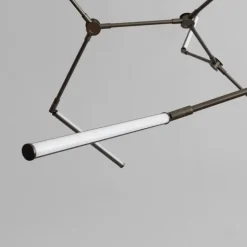 Stick chandelier taklampa bronze