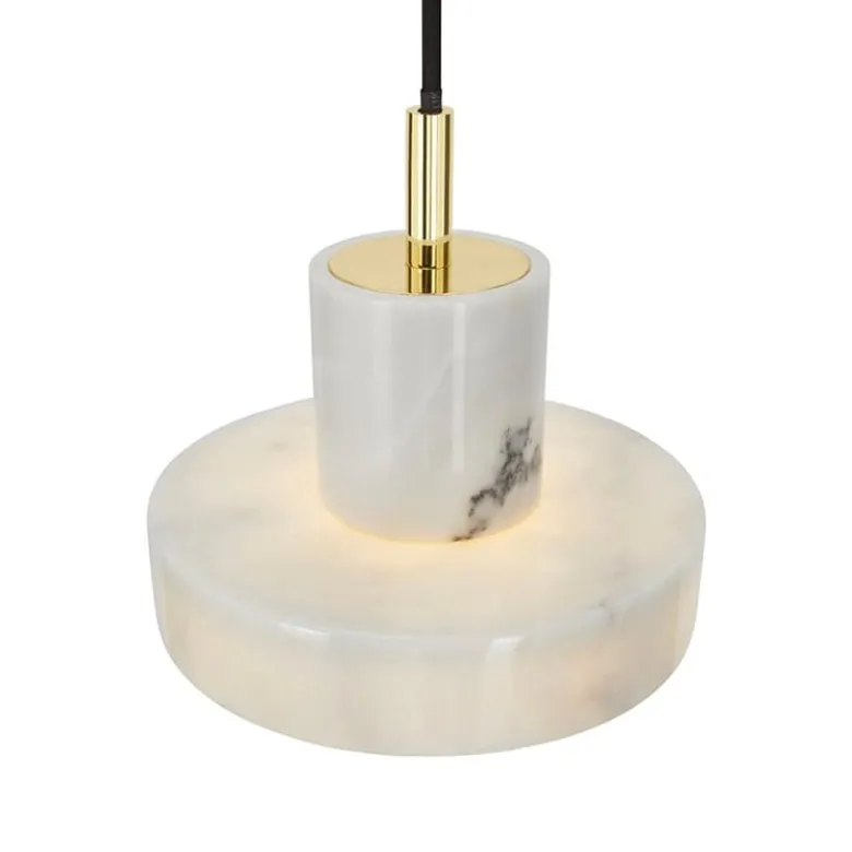 Stone taklampa marmor/guld