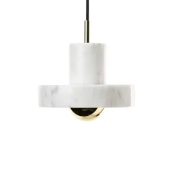 Stone taklampa marmor/guld