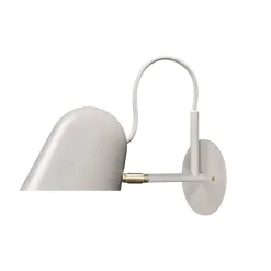 Streck vägglampa platta fast installation varmgrå