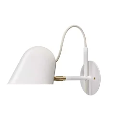 Streck vägglampa platta fast installation vit