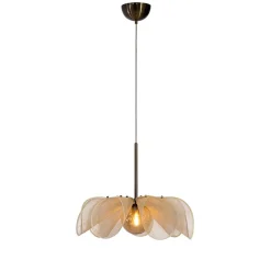 Styrka Ø63 taklampa beige/antik mässing