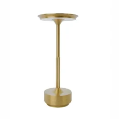 Svampen portabel bordslampa mässing