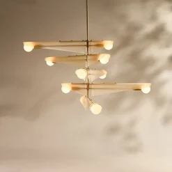 Sycamore Chandelier 5 Tiers Taklampa Dusk Pink/mässing