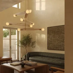 Sycamore Chandelier 5 Tiers Taklampa Dusk Pink/mässing