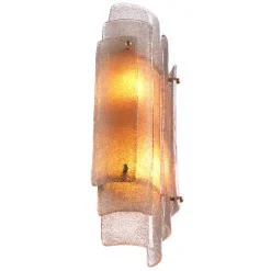 Sylvester Vägglampa Antik mässing/glas
