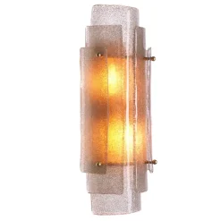 Sylvester Vägglampa Antik mässing/glas