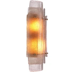 Sylvester Vägglampa Antik mässing/glas