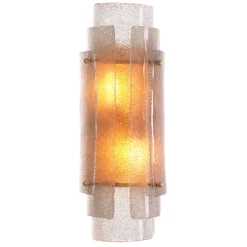 Sylvester Vägglampa Antik mässing/glas
