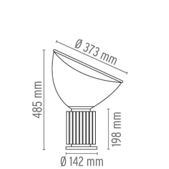 Taccia Small Bordlampa silver