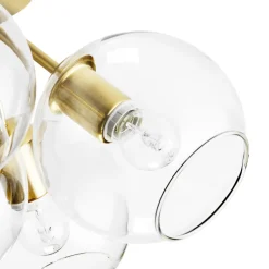 Tage 50 Plafond Mässing/klart glas